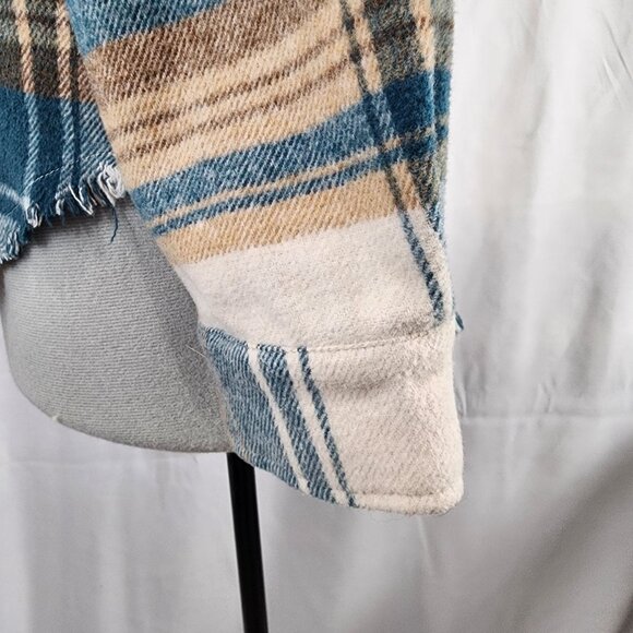 Blue B Collection Plaid Button-Up Flannel Jacket M - Picture 15 of 15